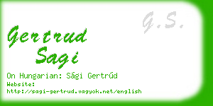 gertrud sagi business card